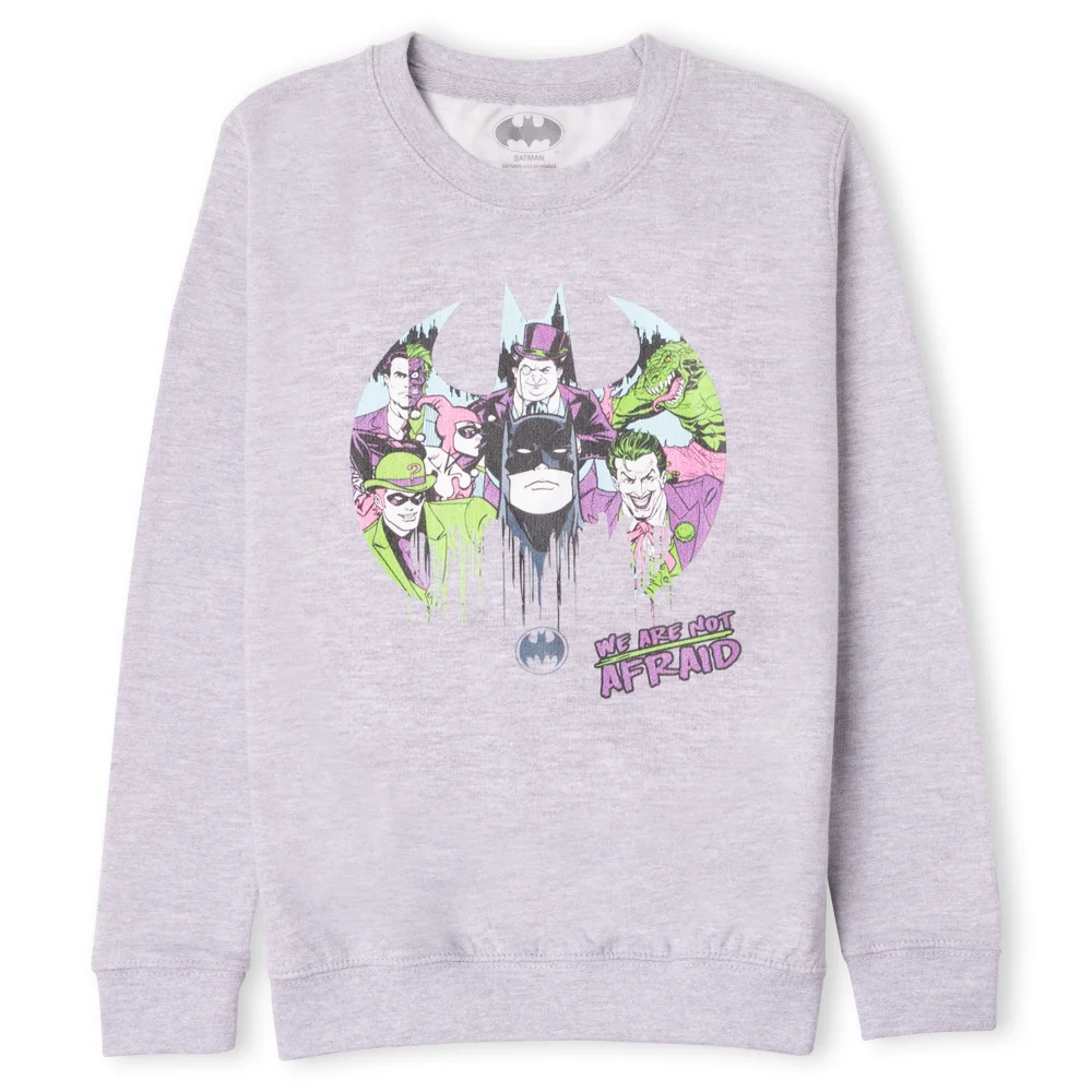 DC Batman We Are Not Afraid Kids' Sweatshirt - Grey - 5-6 ans Image 1