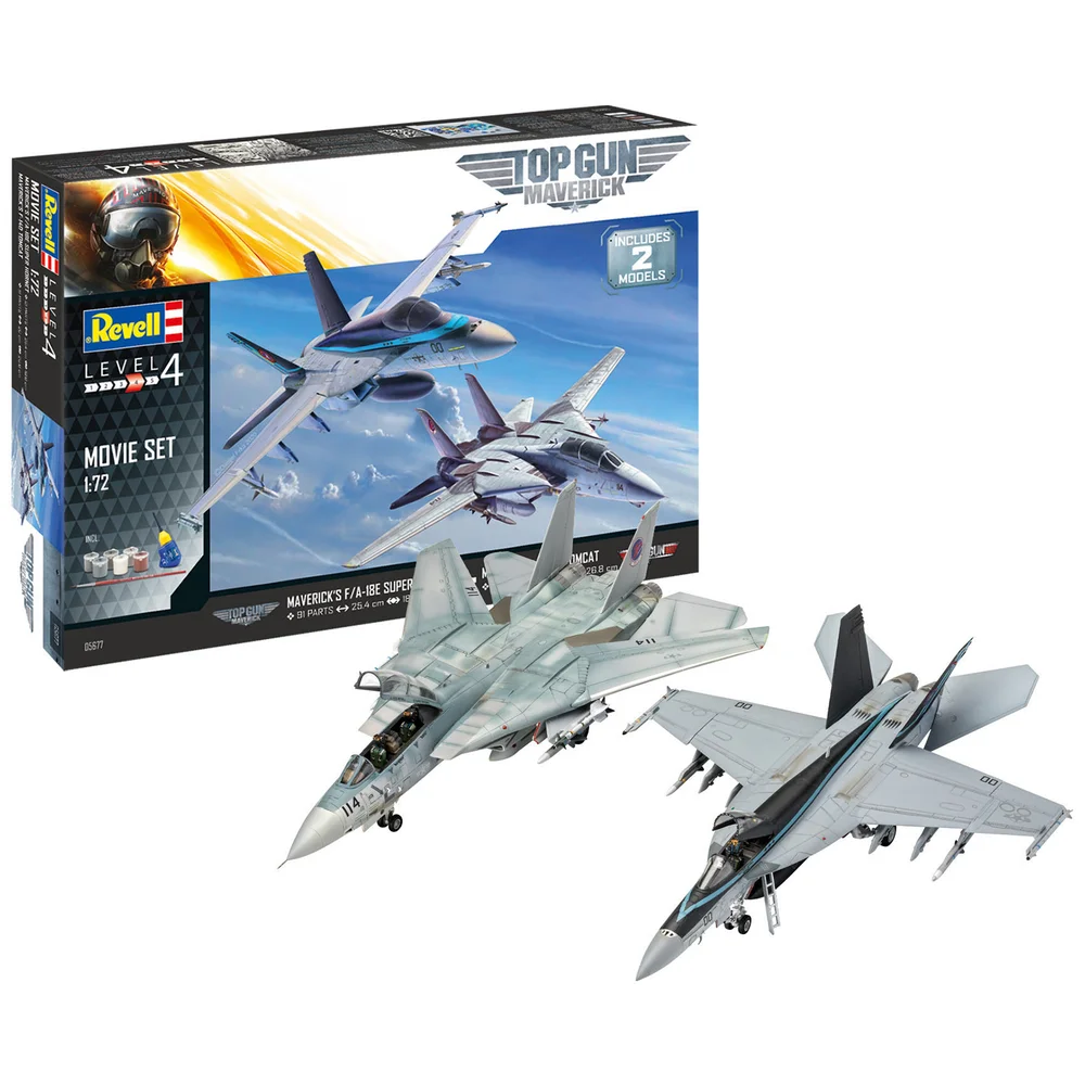 Top Gun Movie Model Kit Gift Set (1:72 Scale) Image 1
