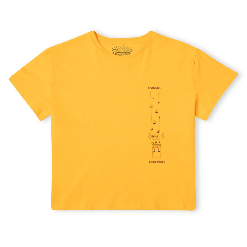 Bob l'Éponge fragmenté - Crop Top Femme - Moutarde - XS Image 1