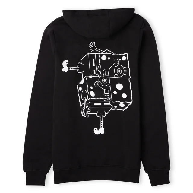 Bob l'Éponge - Blocs empilables Bob - Sweat à Capuche Unisexe - Noir