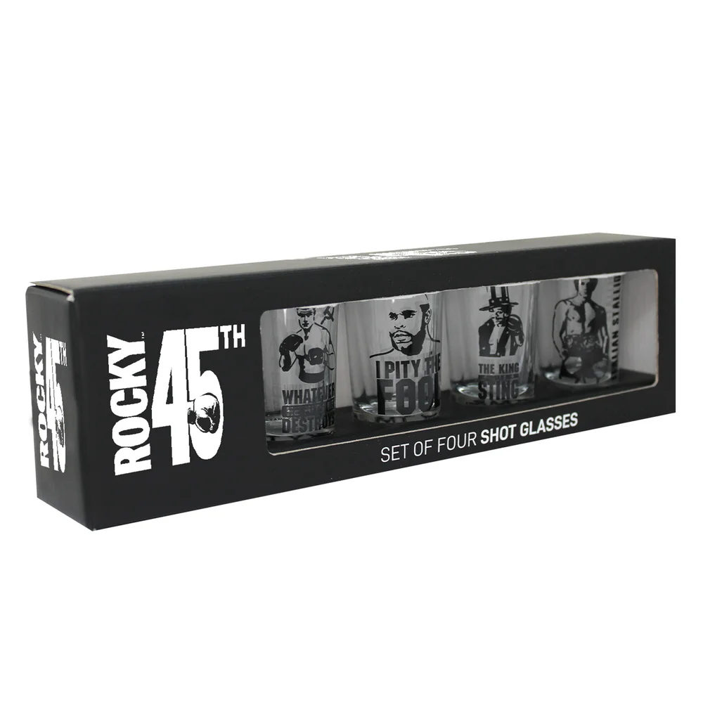 Rocky - Lot de quatre verres à liqueur 45e anniversaire Image 1