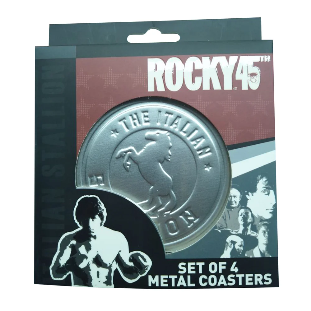 Rocky - Lot de quatre sous-verres en métal gaufré Image 1