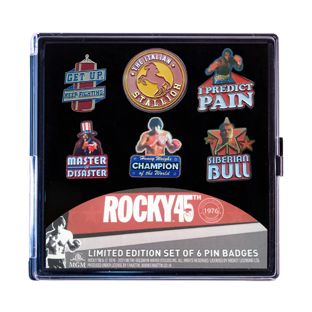 Rocky - Pack de 6 badges à épingler en Édition limitée Image 1