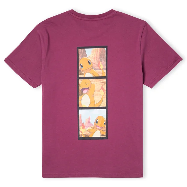 T-Shirt unisexe Pokémon Salamèche - Bordeaux