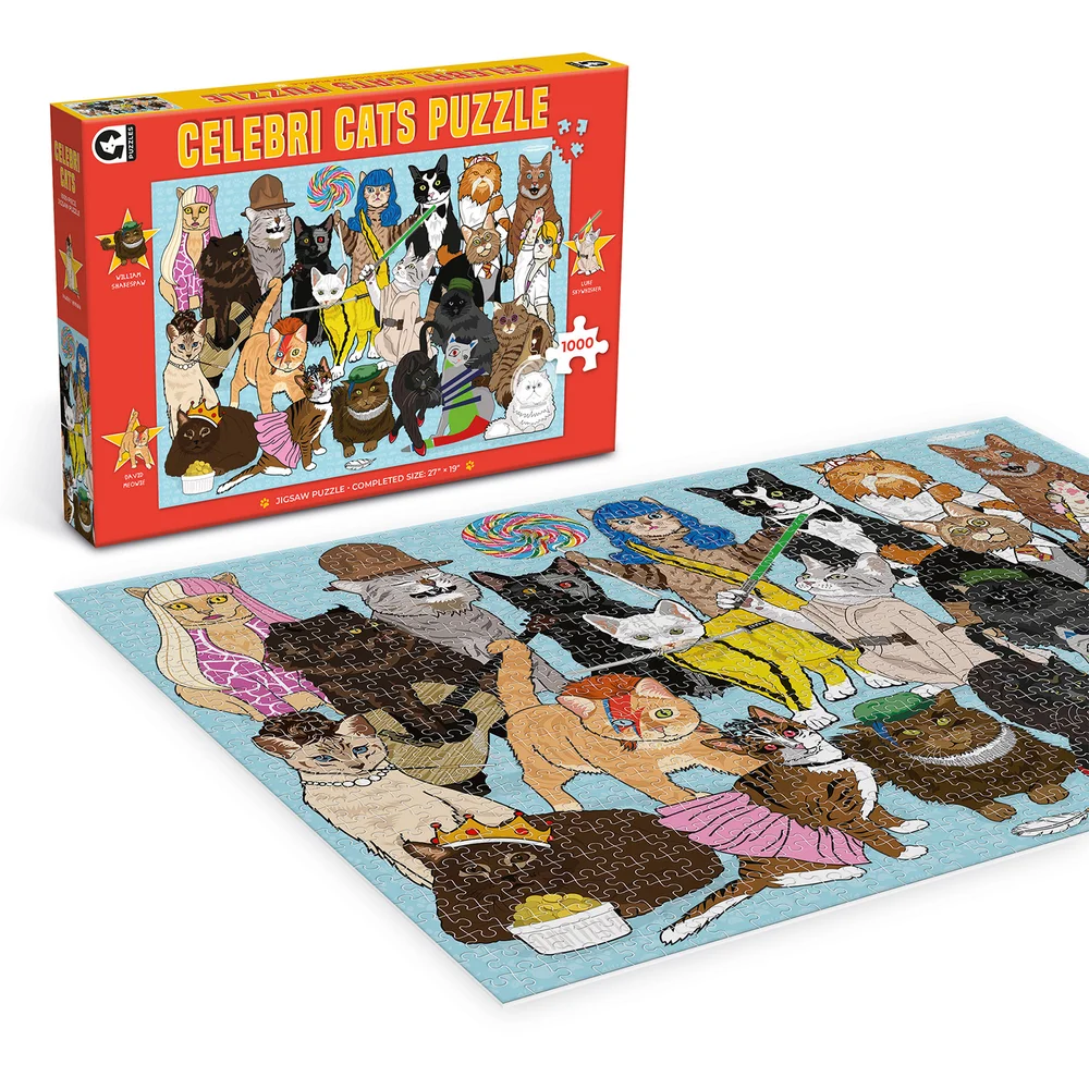 Celebri Cats Jigsaw Puzzle Image 1