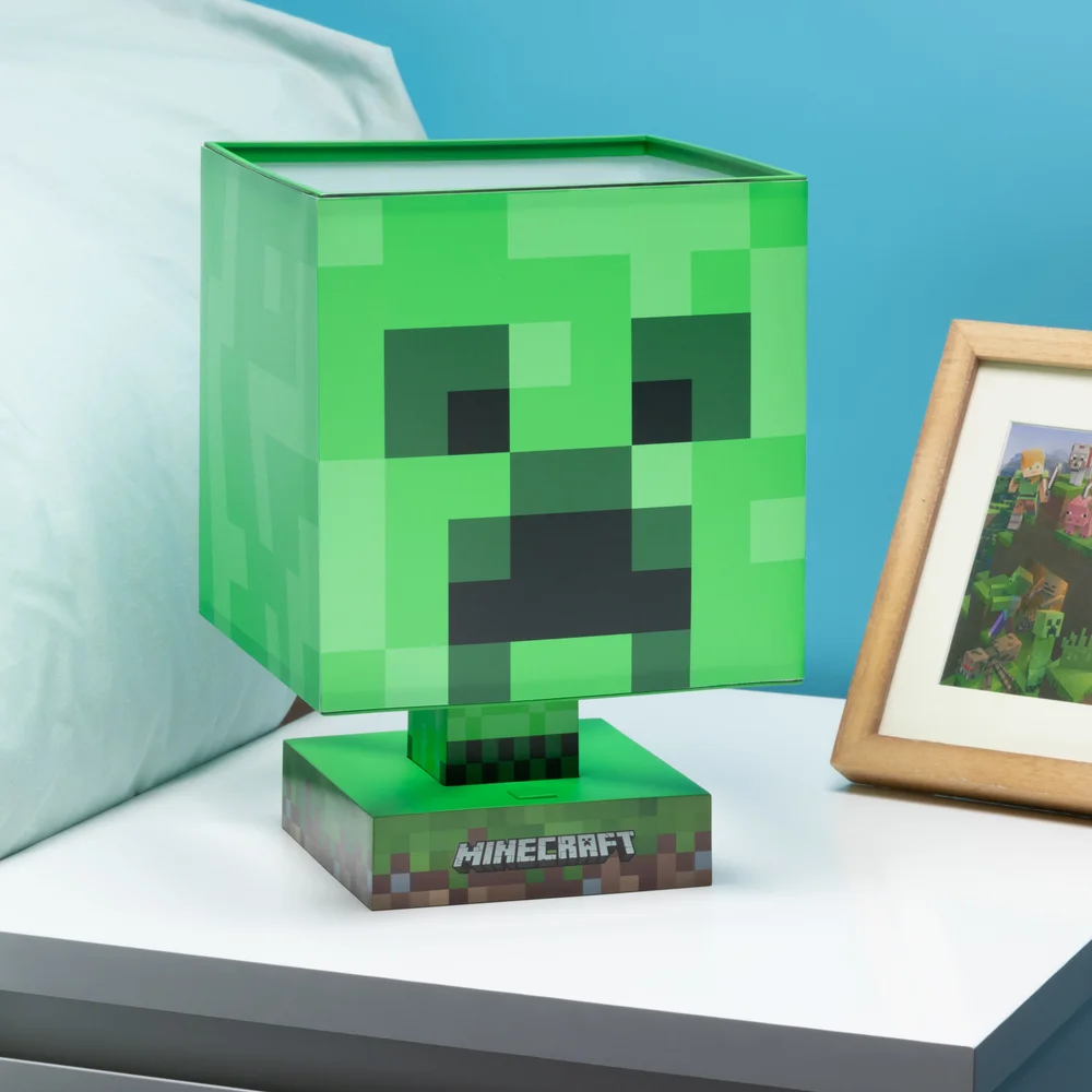 Minecraft Creeper Icon Lamp Image 1