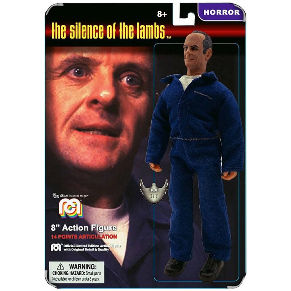 Mego 20 cm Le Silence des agneaux Figurine articulée Hannibal Lecter (Variante carte) Image 1
