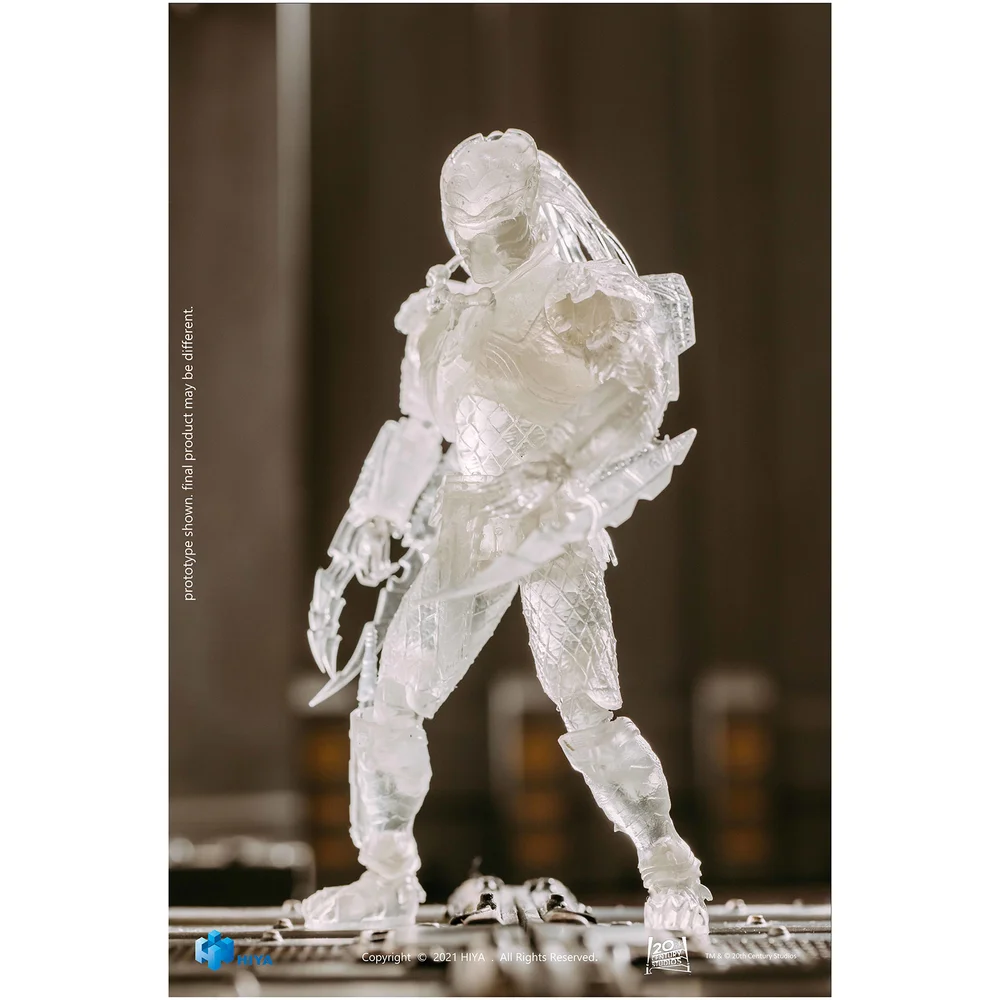 HIYA Toys Alien Vs. Predator Invisible Chopper Predator Mini-figurine exquise échelle 1/18 Image 1
