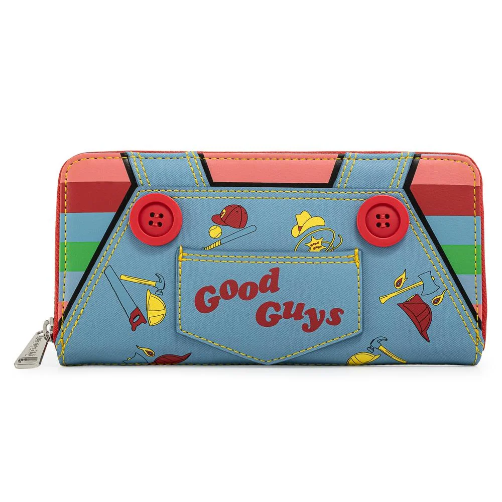 Loungefly Childs Play Chucky Cosplay Zip Around Wallet Image 1