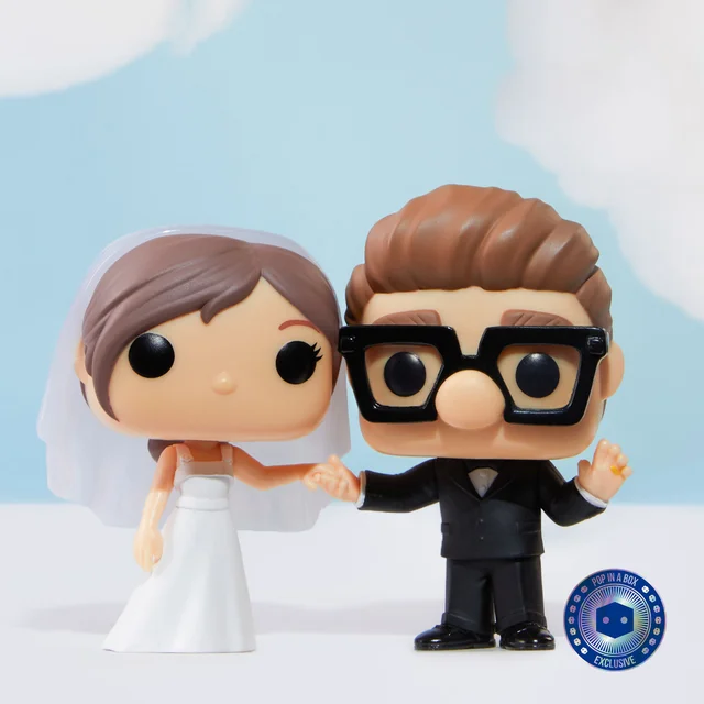 PIAB Figurines EXC Disney Là-Haut Mariage Ellie & Carl - Lot de 2 figurines Funko Pop!