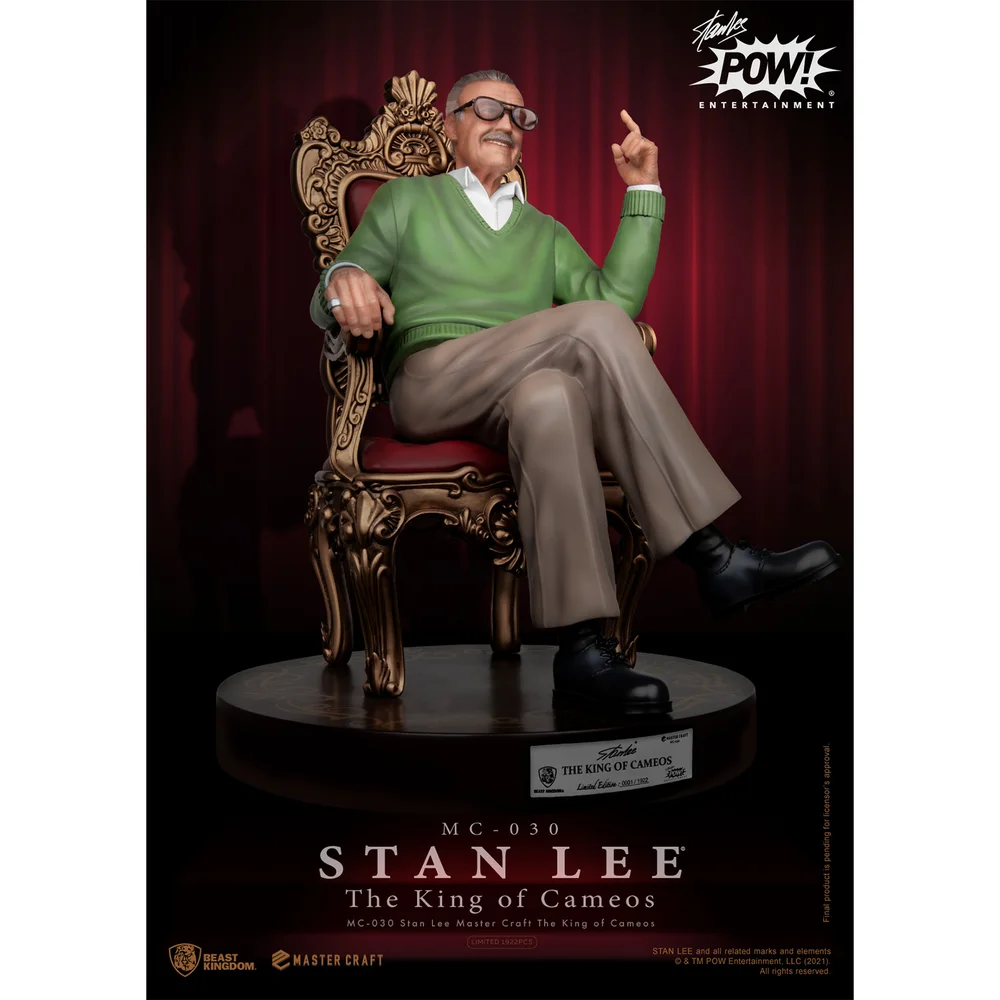Beast Kingdom Stan Lee The Master Of Cameos Statuette Master Craft Image 1