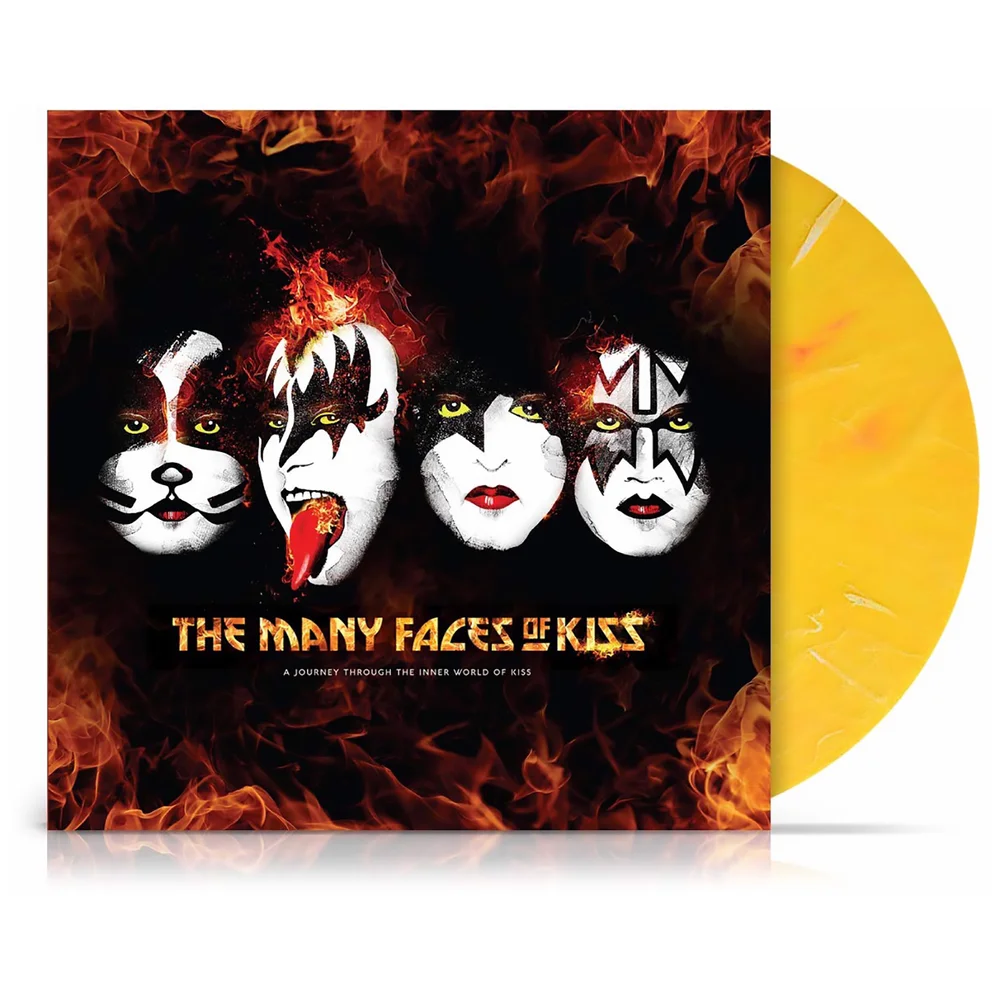The Many Faces Of Kiss (Vinyle jaune Splatter limité) Image 1