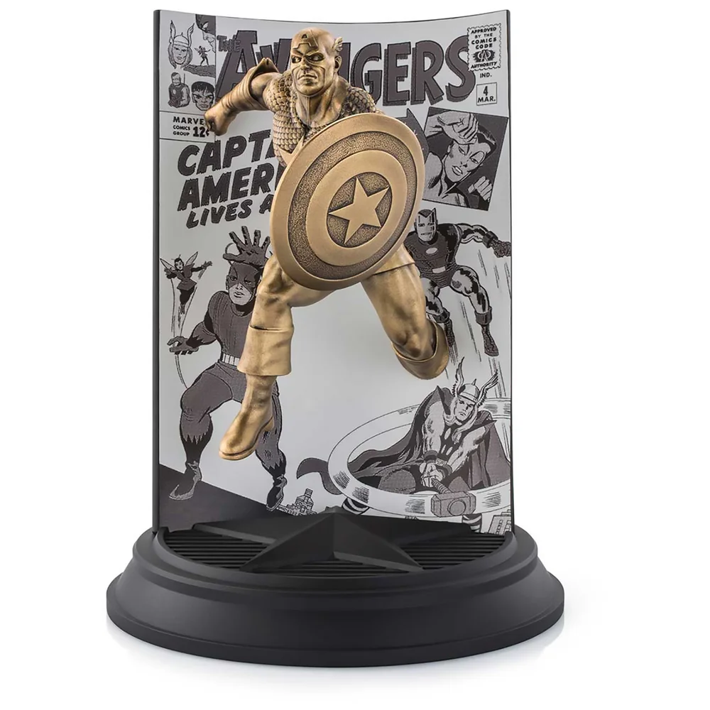 Royal Selangor Statuette Édition limitée dorée Captain America The Avengers #4 Image 1