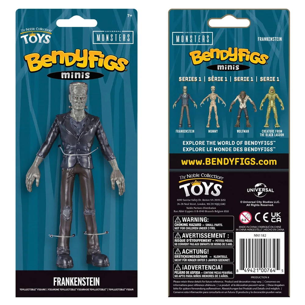 Noble Collection Monstres universels Frankenstein's Monster Mini Figurine 14 cm Image 1
