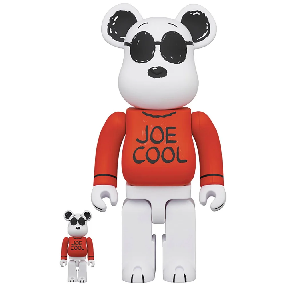 Medicom Peanuts Joe Cool 100 % et 400 % Be@rbrick Pack de 2 Image 1