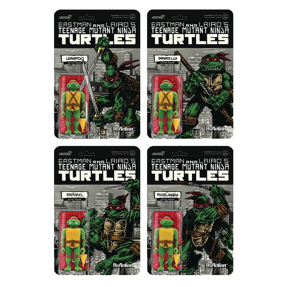 Super7 Les Tortues Ninja Figurine articulées - Mirage Comics Variant Pack de 4 Image 1