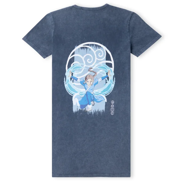 Avatar Water Tribe Robe T-Shirt Femme - Marine Délavé