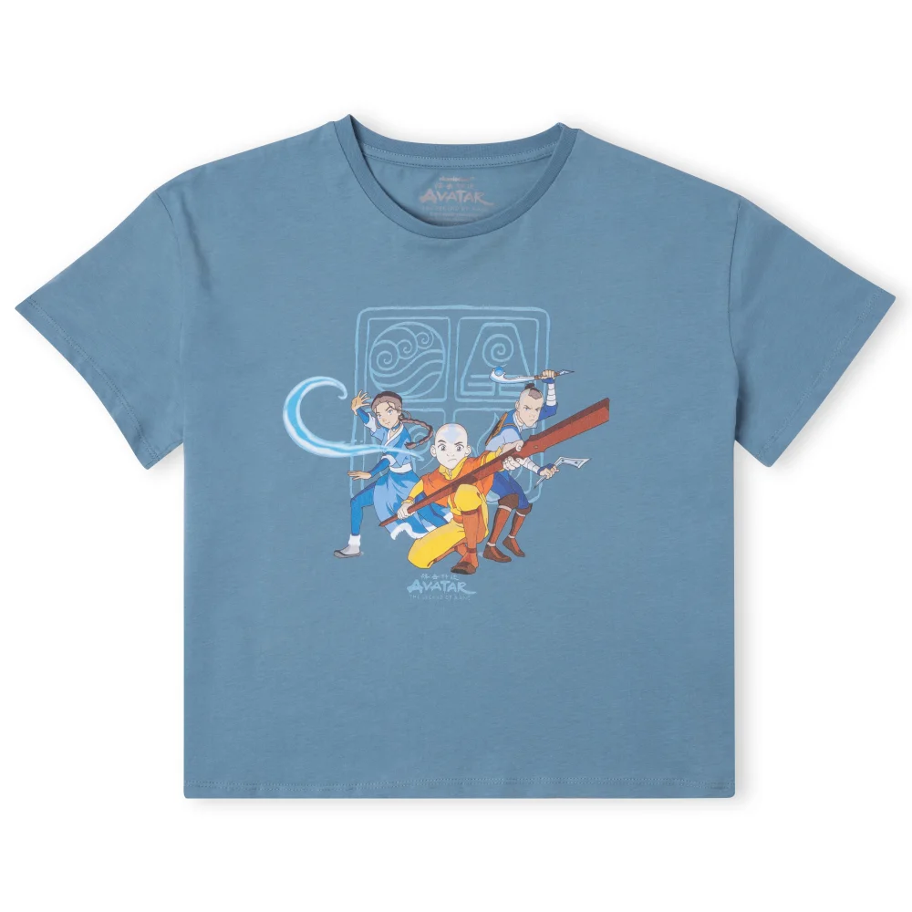 Avatar I Believe Aang Can Save The World Crop Top Femme - Bleu Canard - XS Image 1
