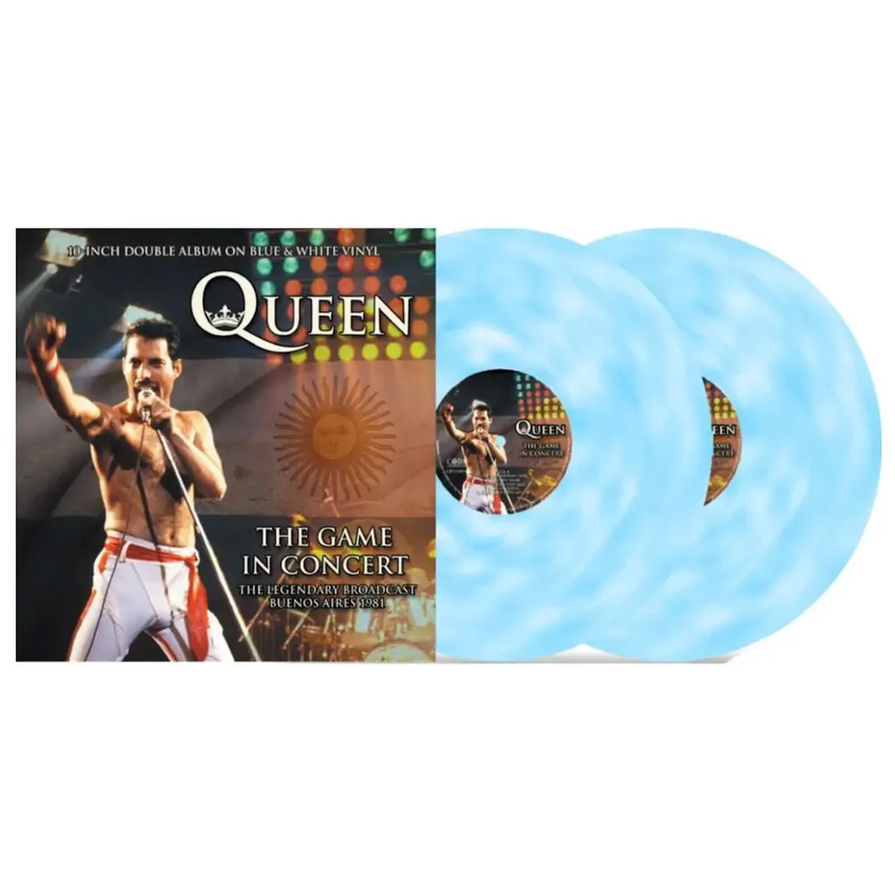 Queen - The Game In Concert (Vinyle bleu et blanc) 2x25 cm Image 1