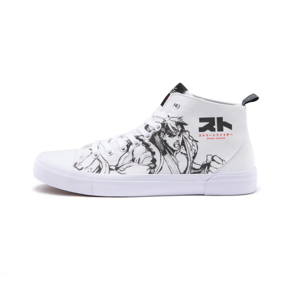 Chaussures Blanches Coupe Haute Akedo x Street Fighter - UK5 / EU38 Image 1