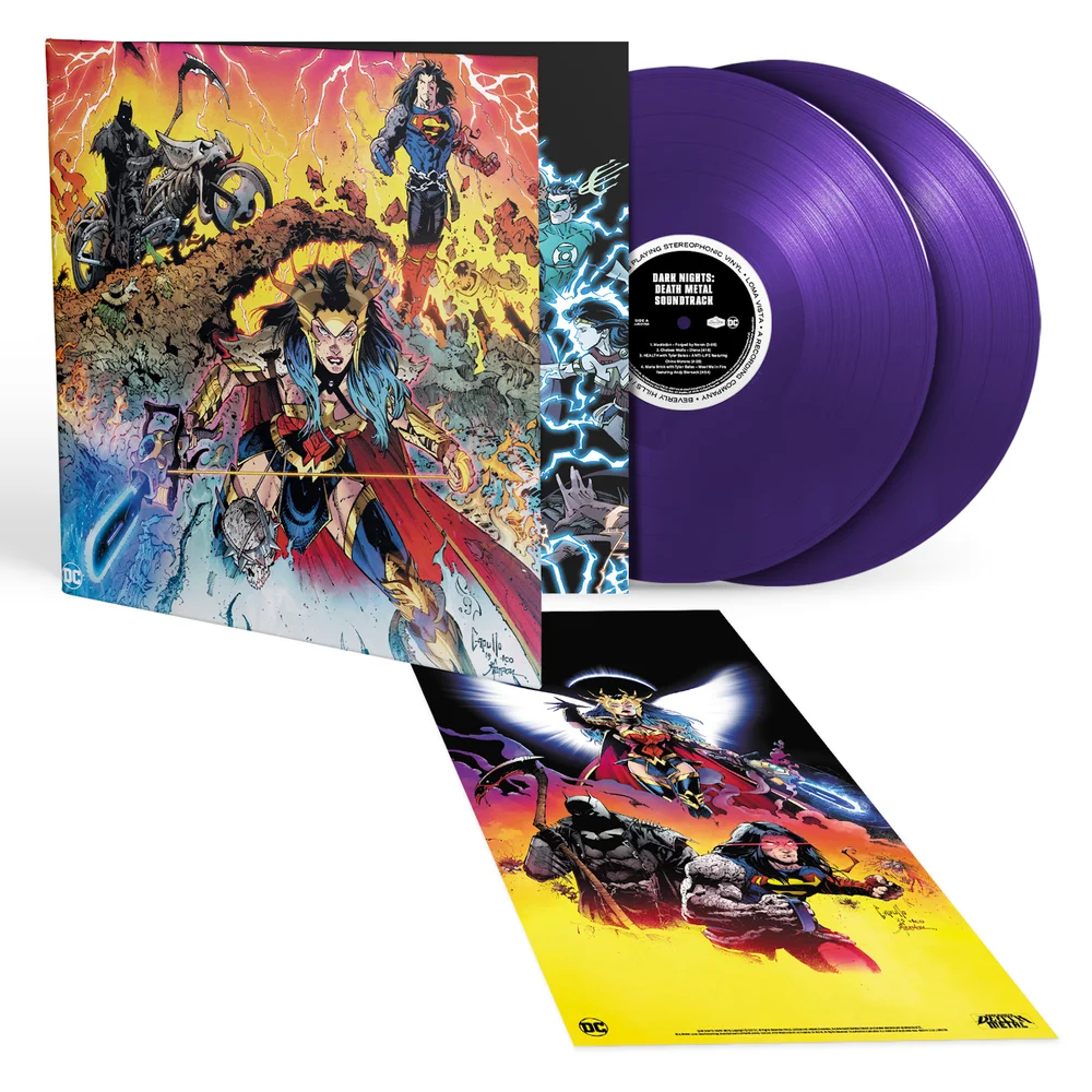 DC Dark Nights : Death Metal - Bande son Exclusivité Zavvi Purple 2LP Image 1