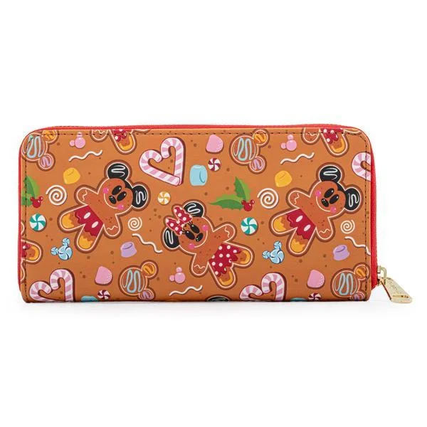 Loungefly Disney Ginger Bread Aop Zip Around Wallet Image 1