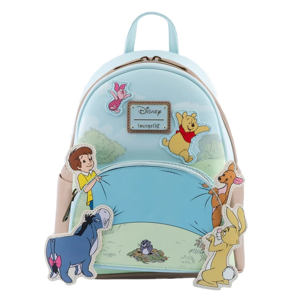 Loungefly Disney Winnie The Pooh 95th Anniversary Celebration Toss Mini Backpack Image 1