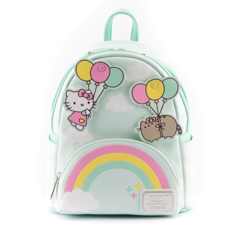Loungefly Pusheen X Hello Kitty Balloons And Rainbow Mini Backpack Image 1