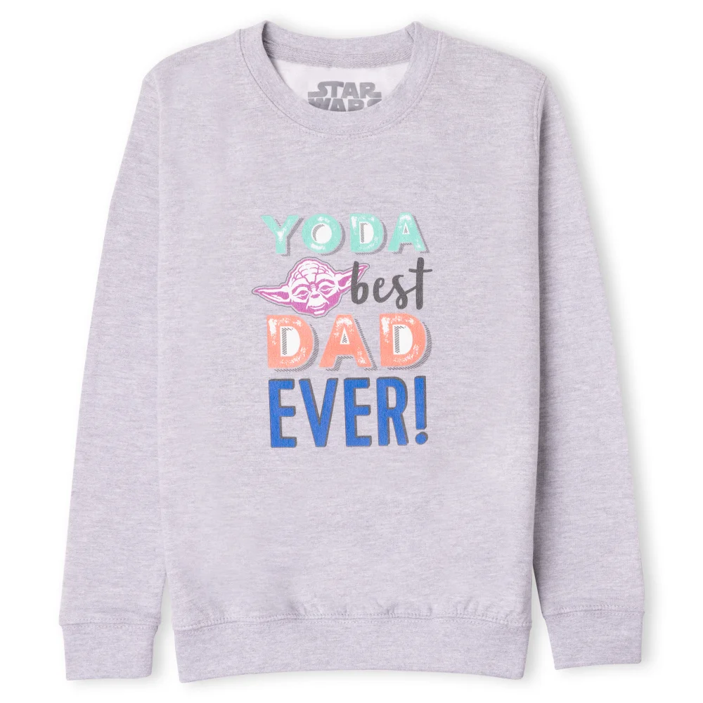 Star Wars Yoda Best Dad Ever! Kids' Sweatshirt - Grey - 3-4 ans Image 1