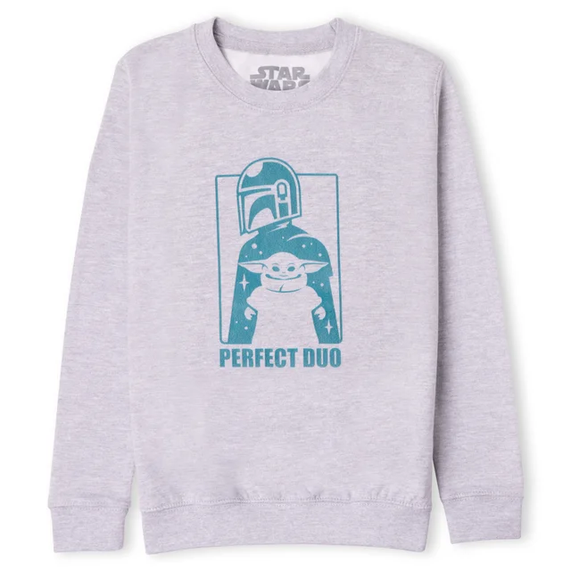 Star Wars The Mandalorian Perfect Duo Kids' Sweatshirt - Grey