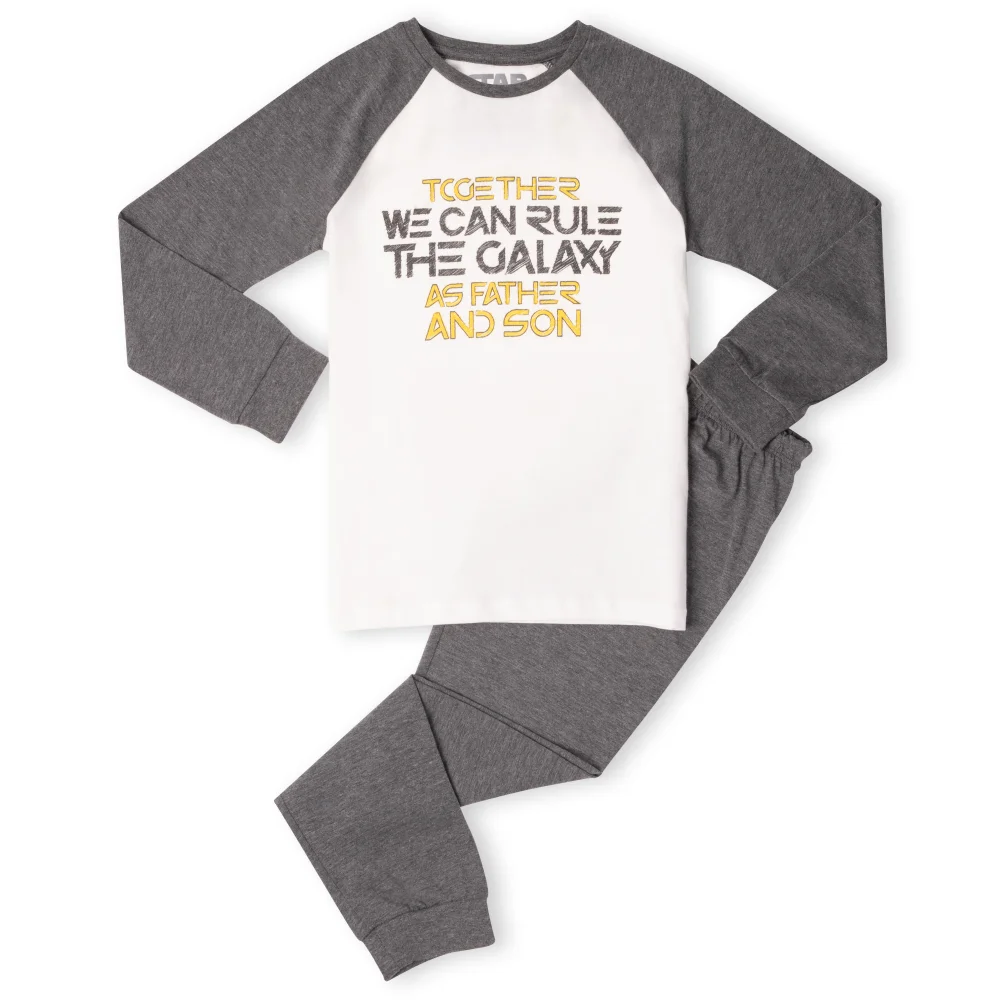 Father And Son Kids' Pyjamas - White/Grey - 3-4 ans Image 1