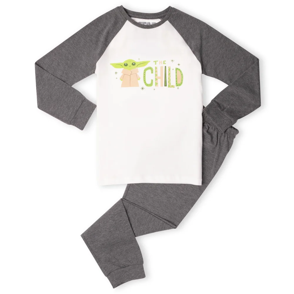 Star Wars The Mandalorian The Child Kids' Pyjamas - White/Grey - 3-4 ans Image 1