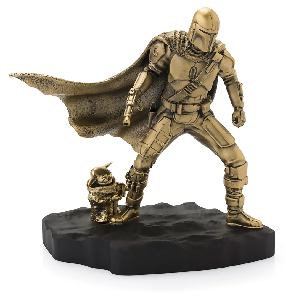 Royal Selangor Star Wars Limited Edition Gilt Mandalorian Figurine Image 1