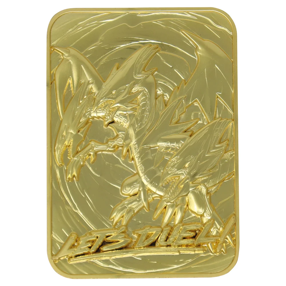 Fanattik Yu-Gi-Oh! Dragon Ultime aux Yeux Bleus Carte Métallique à Collectionner Plaqué Or 24K Edition Limitée Image 1