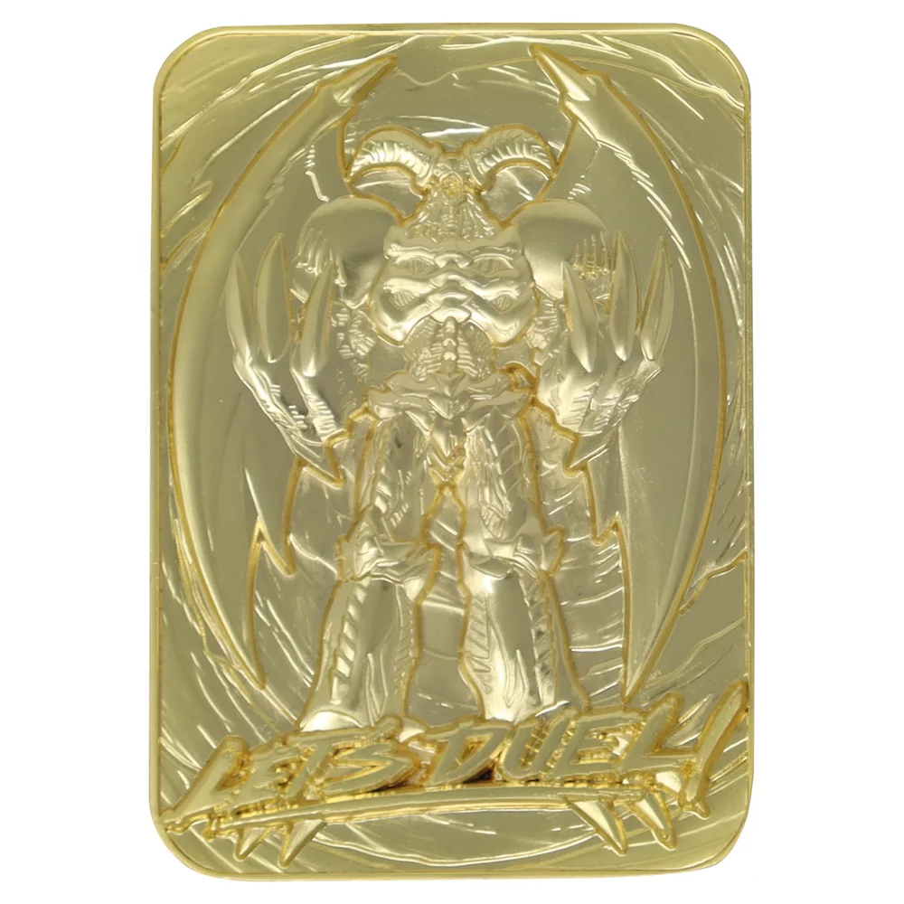 Fanattik Yu-Gi-Oh! Summoned Skull 24K Gold Plated Limited Edition Collectible Metal Card Image 1