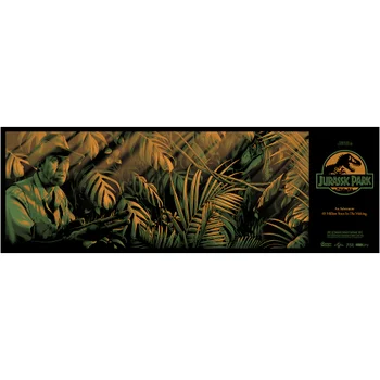 Sérigraphie Jurassic Park Clever Girl - 36 x 12 inch - Par Nos4a2 Design