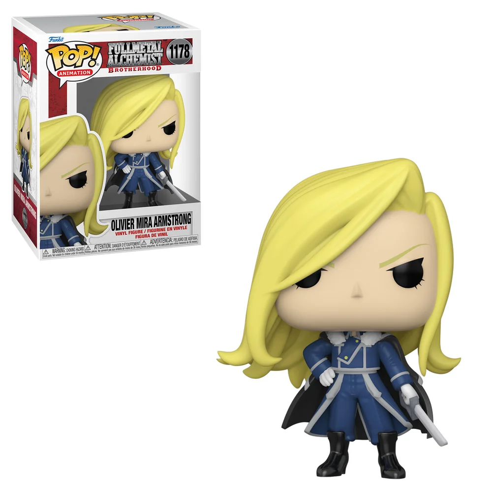 Figurine Funko Pop! Vinyl Fullmetal Alchemist: Brotherhood Olivier Armstrong avec épée Image 1