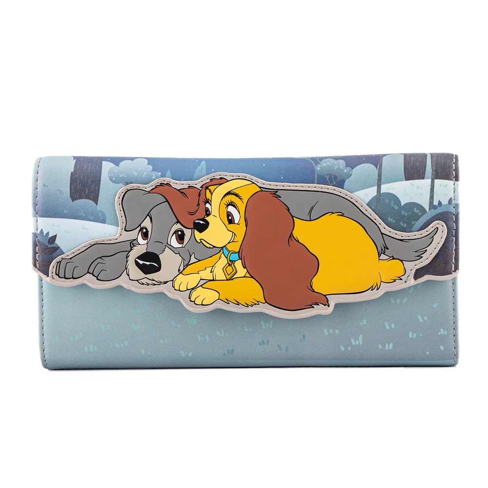 Loungefly Disney Lady And The Tramp Wet Cement Flap Wallet Image 1
