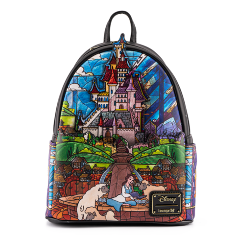 Loungefly Disney Princess Castle Series Belle Mini Backpack Image 1