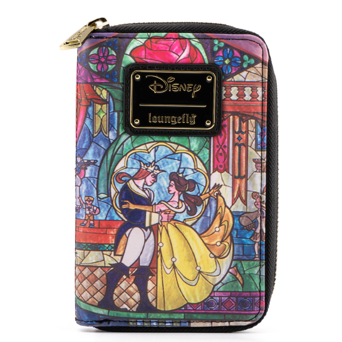 Loungefly Disney Princess Castle Series Belle Zip Around Wallet Image 1