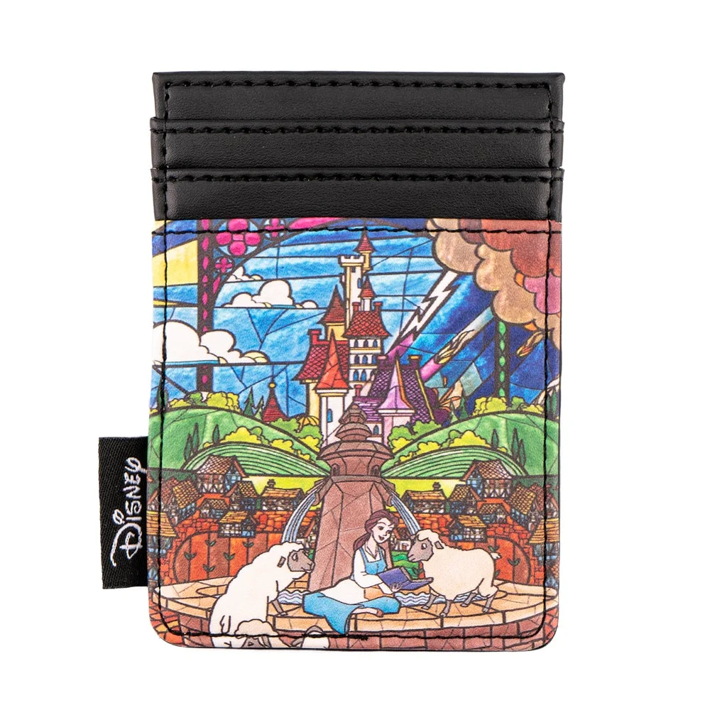 Loungefly Disney Princess Castle Series Belle Card Holder Image 1