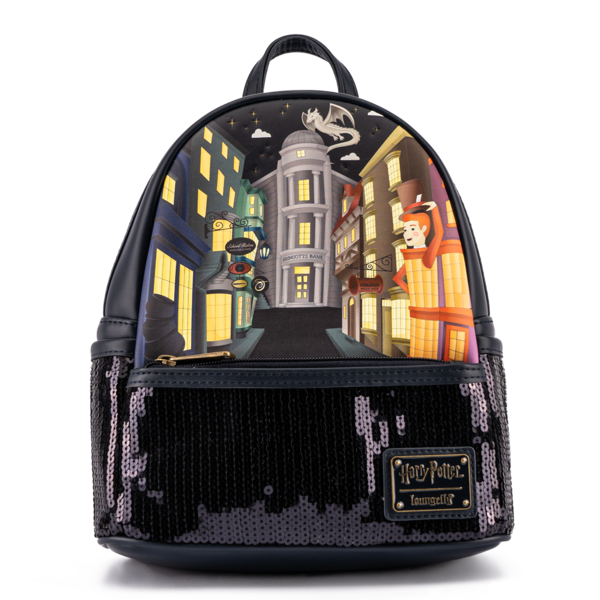 Loungefly Harry Potter Diagon Alley Sequin Mini Backpack Image 1
