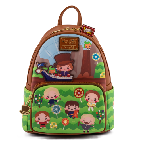 Loungefly WB Charlie And The Chocolate Factory 50th Anniversary Mini Backpack Image 1