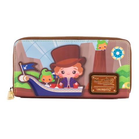 Loungefly WB Charlie And The Chocolate Factory 50th Anniversary Zip Around Wallet Image 1