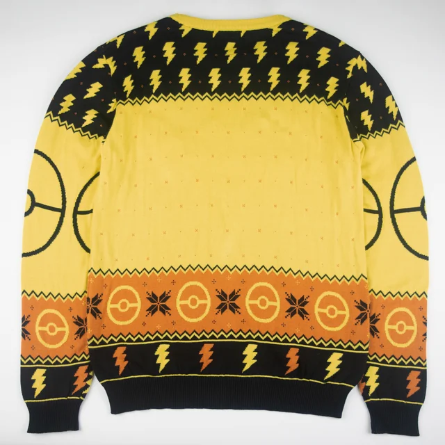 Pokémon Pikachu Christmas Knitted Jumper Black