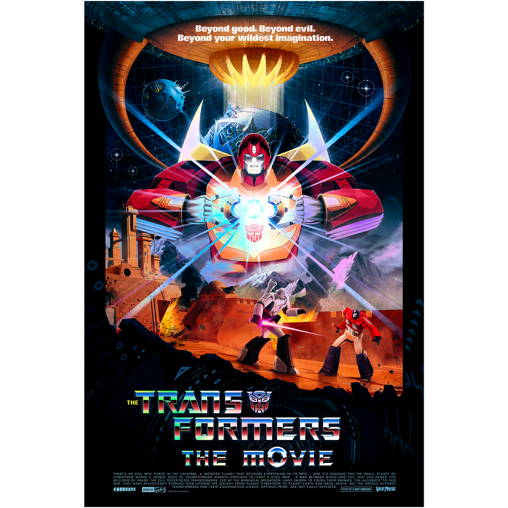 Transformers 24x36" Lithograph Print Holofoil Variant by Matt Ferguson Image 1