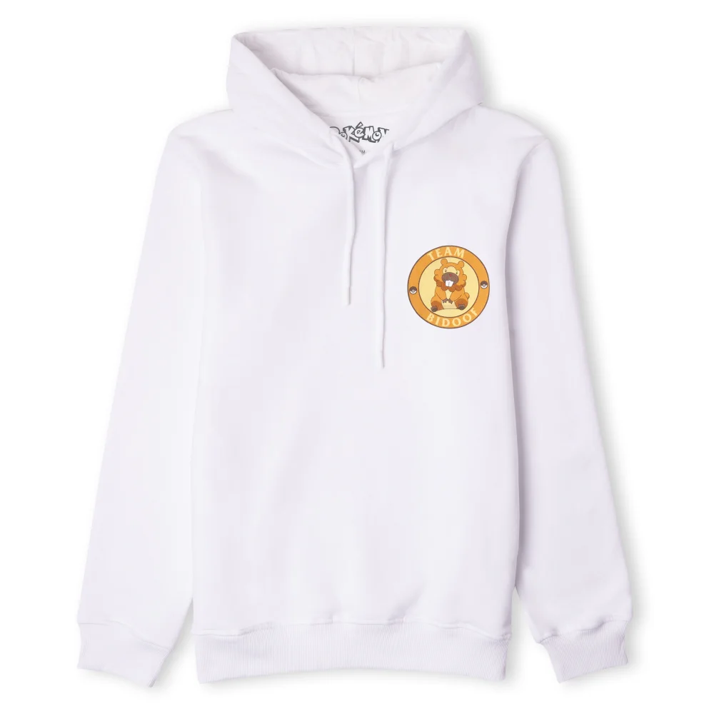 Sweat à capuche Pokemon Team Bidoof Keunotor Unisexe - Blanc - S Image 1