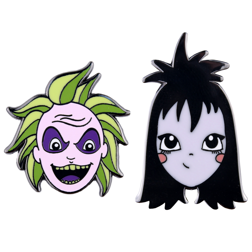 Cakeworthy Beetlejuice and Lydia Pin Set Image 1