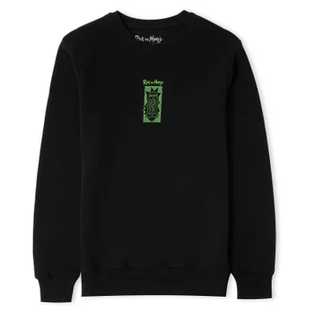 Rick and Morty Warped Head Unisex Sweatshirt - Black