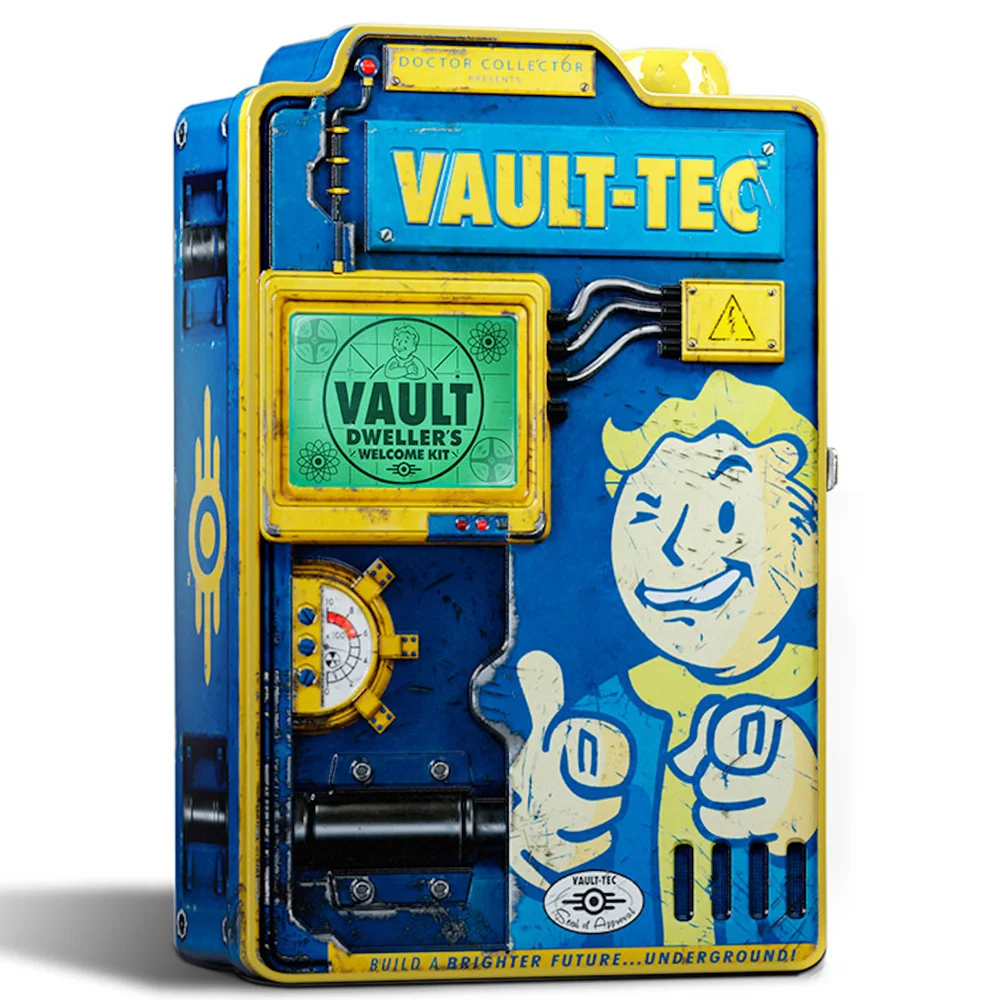 Kit de bienvenue Fallout Vault Dweller avec projecteur de diapositives Vault-Tec (4000 pièces dans le monde) - Doctor Collector Image 1